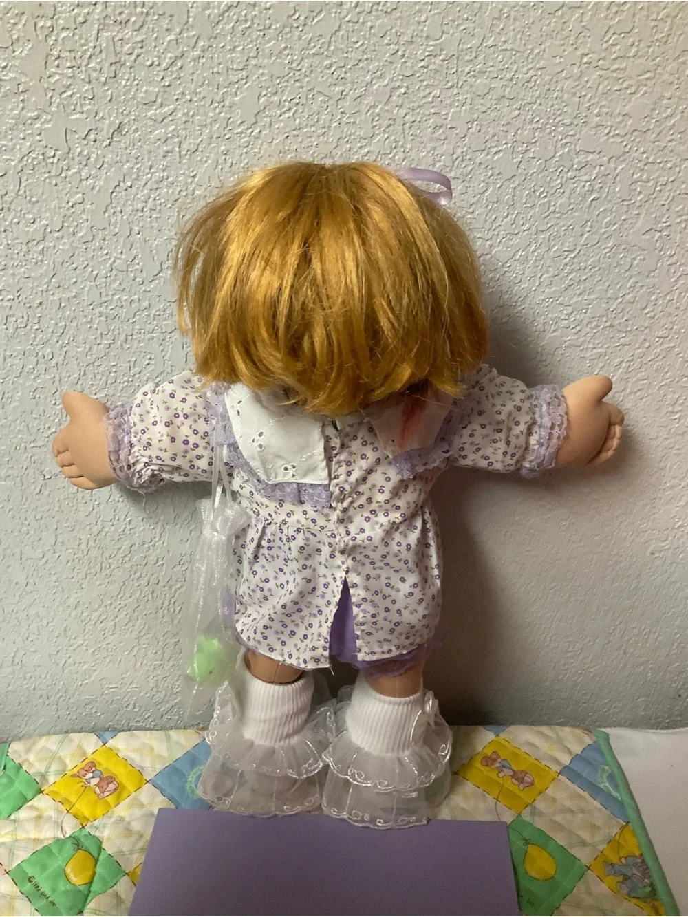 RARE VTG Cabbage Patch Kid Play Along Girl PA-25 Brown Hair Gray Eyes 2004